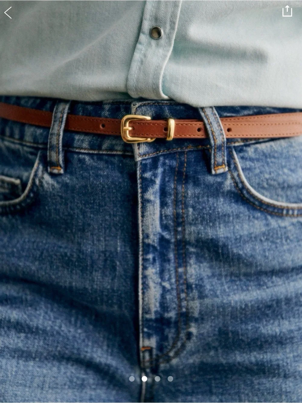 Sezane Noa Belt 85 NWT - Picture 2 of 4